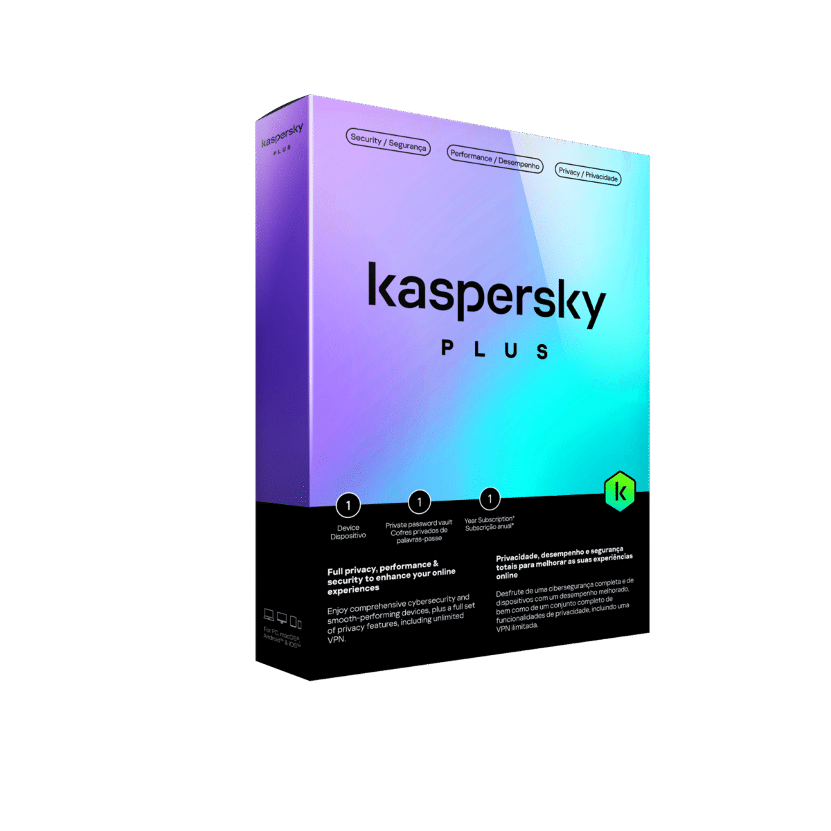 KASPERSKY PLUS INTERNET SECURITY 1-USER 1 YEAR - Image 1