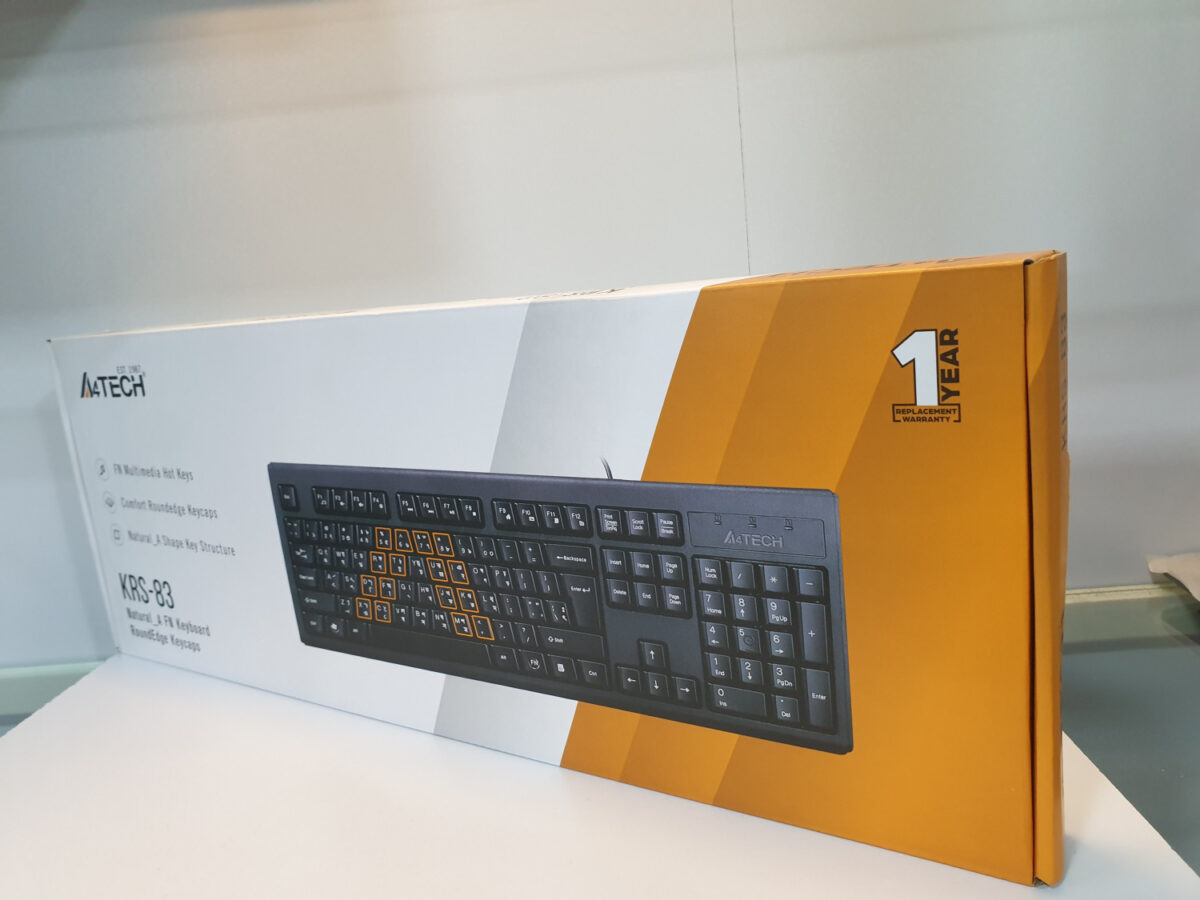 A4TECH KRS-82 Wired Multimedia Keyboard With Bangla - Image 4
