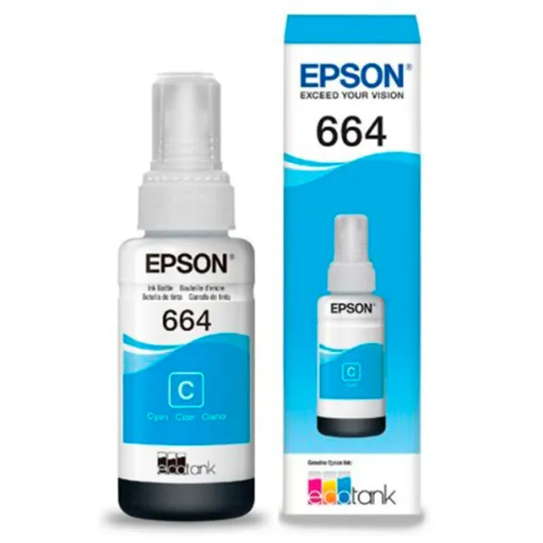 Epson 664 Cyan Ink Bottle
