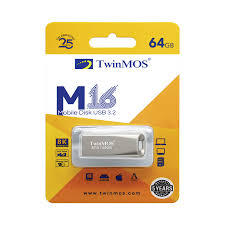 Twinmos M16 64GB USB 3.2 Pen Drive (Black)